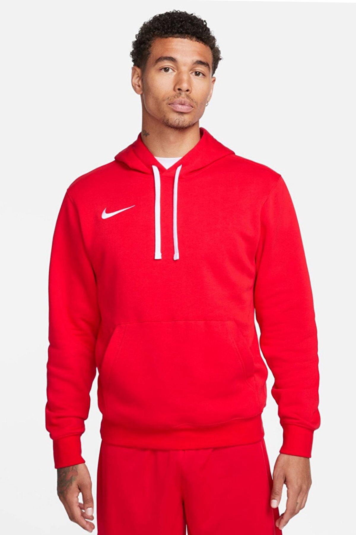 Nike Park Hoodie Erkek Sweatshirt KIRMIZI